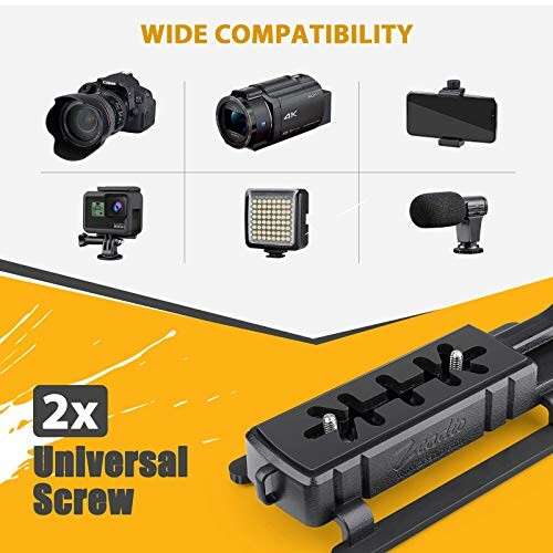 Universal screw compatibility with cameras and accessories.