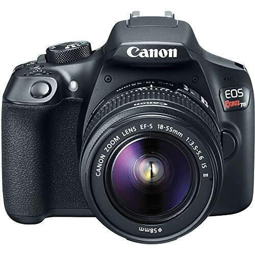 Canon EOS Rebel T6 DSLR camera with lens