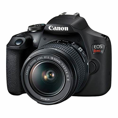 Canon EOS Rebel T7 DSLR camera with lens