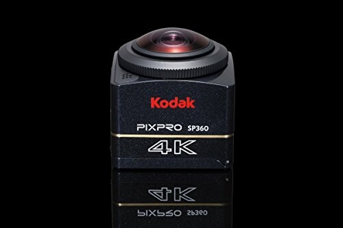 Kodak PixPro SP360 4K camera on black background.