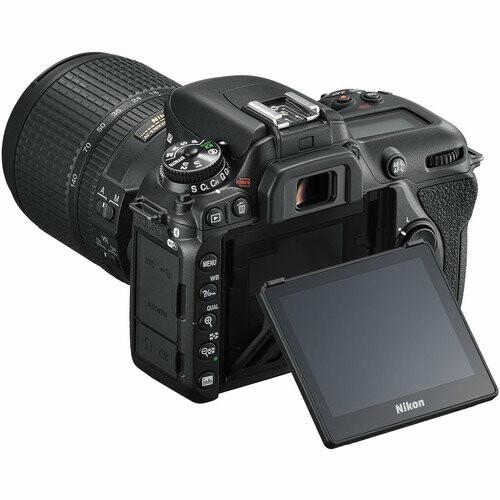 Nikon DSLR camera with flip-out screen